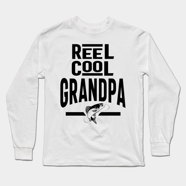 Mens Reel Cool Grandpa Gifts Long Sleeve T-Shirt by cidolopez